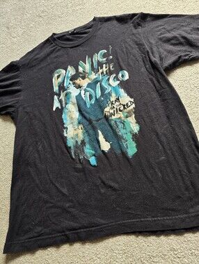 Panic! At The Disco Black Graphic Tee Brendon Urie Womens Medium Large